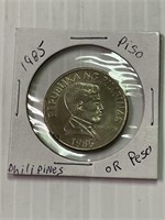 1985 Piso Phillipine Coin