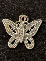 Butterfly Charm Stamped 925