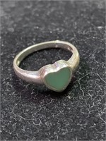 Heart Ring Stamped 925 Size 7 3/4