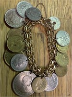 Bracelets w/older Foreign Coins (50'S)