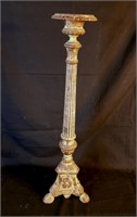 HEAVY Cast 27" Candle Holder