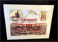C.W. Parker Circus Framed Print