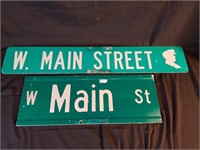 Original Street Signs - W. Main St.