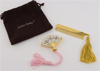Judith Leiber Fan Pill Box & Comb Set
