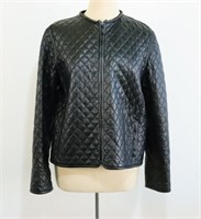 Hillary Radley Quilted Leather Jacket