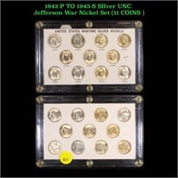 1942-P TO 1945-S Jefferson War Nickel Set (11 COIN