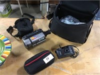 Sony Camcorder & Accessories + Camera Bag