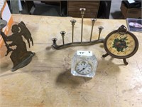 German Crystal Clock ~ Brass & Decor (4)