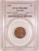 Very Choice RB Proof 1909 Cent