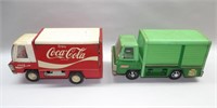 2 Buddy L Trucks: Coca-Cola & Canada Dry