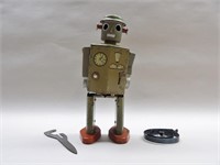 Vintage Tin Wind-Up Toy Robot: As-Is