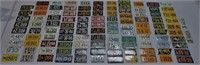 Collection of 1950s Small Metal US License Plates