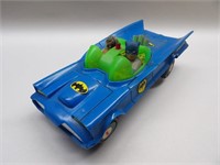 Batman & Robin Battery Op. Plastic Batmobile Car