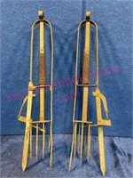 2 Tall mole traps (24in tall)