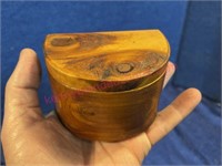 Small old pine trinket box