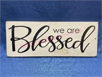 "We are Blessed" wooden sign #2