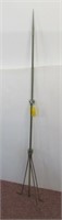 66" Lightning rod with 3-leg stand and glass