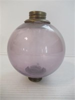 Vintage Munson 4-1/2" round Amethyst glass with