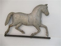 Vintage 14" trotting weathervane horse .