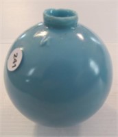 K-Ball 4-1/2" round blue milk glass lightning rod