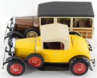 Pair of Hubley Toys Vintage Car Replicas