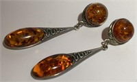 Art Nouveau insp Serpentine Earrings