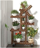 Windmill Wood Plant Stands In/Out Plant 5 Shelf