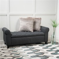 Claxton Upholstered Flip top Storage Bench**