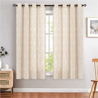 Curtains Honeycomb Embroidered Desig-54"X63"