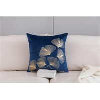Escarcega Floral 18" Square Cushion Cover-Blue