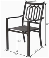 Kozyard Villa Outdoor Patio Chair Set - Set of 2