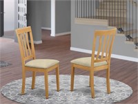 Hardwood Frame Dining Chair Set of 2