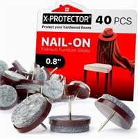 Nail-On Felt Pads by X-Protector 40 pcs - 3 Packs