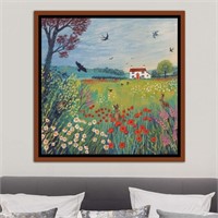 The House By Summer Meadow by Jo Grundy 37 x 37