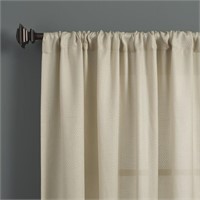 Eider & Ivory™ Raised Semi-Sheer Curtain Panel x2