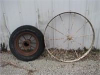 36" Steel Wagon Wheel & spoked wheel