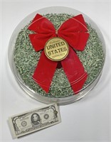 Shredded Currency Holiday Money Wreath