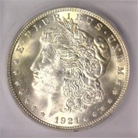 1921 Morgan Silver $1 ICG MS64