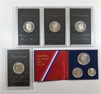 1971-1976 Silver Proof Eisenhower Dollar 5-Pc Lot