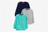 SIZE 4T SIMPLE JOYS TODDLERS 3-PACK LONG SLEEVE