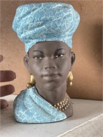 Beautiful African Princess Lady Head Vase