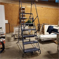 tall warehouse ladder