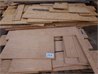 2 skids of plywood/particle board