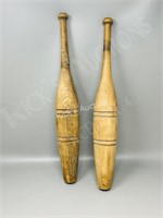 set of wood juggling clubs - 18" long