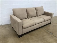 Tan Upholstered Sleeper Sofa