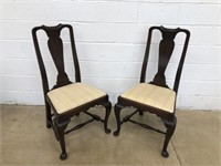 (2) Queen Anne Style Chairs
