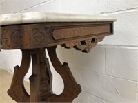 Marble Top Victorian Parlor Table