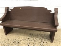Painted Vtg. Church Pew