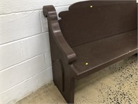 Painted Vtg. Church Pew