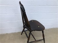 Mahogany Brace Back Side Chair